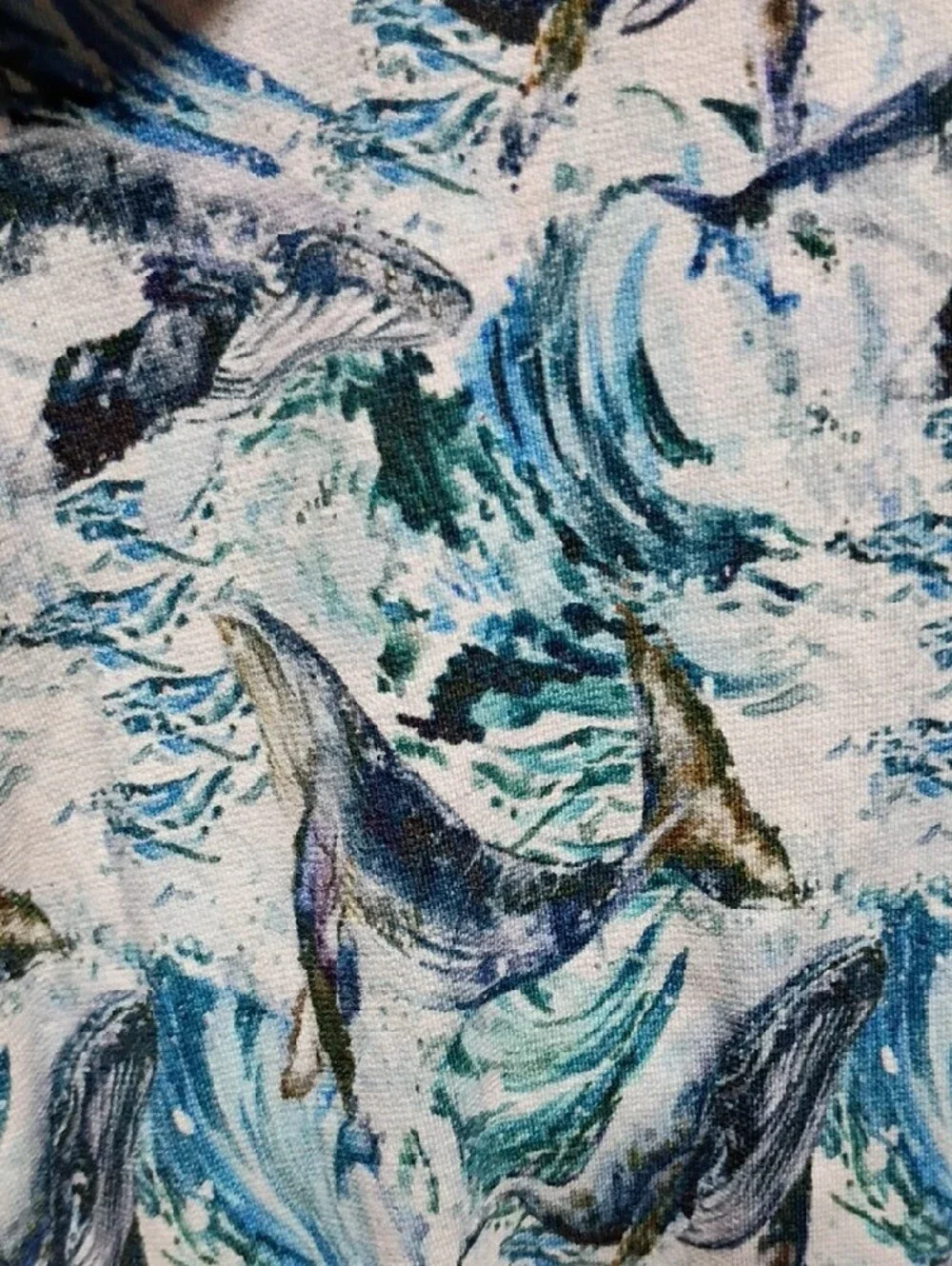 Earth Blue Whale-Print Zip Pajamas